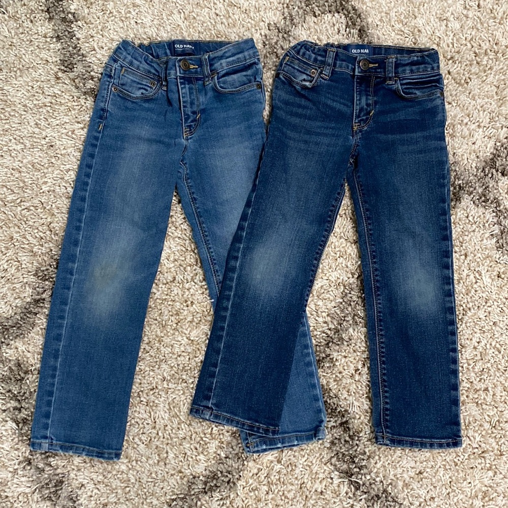 2 Pairs of Old Navy Straight Jeans